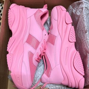 Steve Madden Vibrant Pink Chunky Sneakers